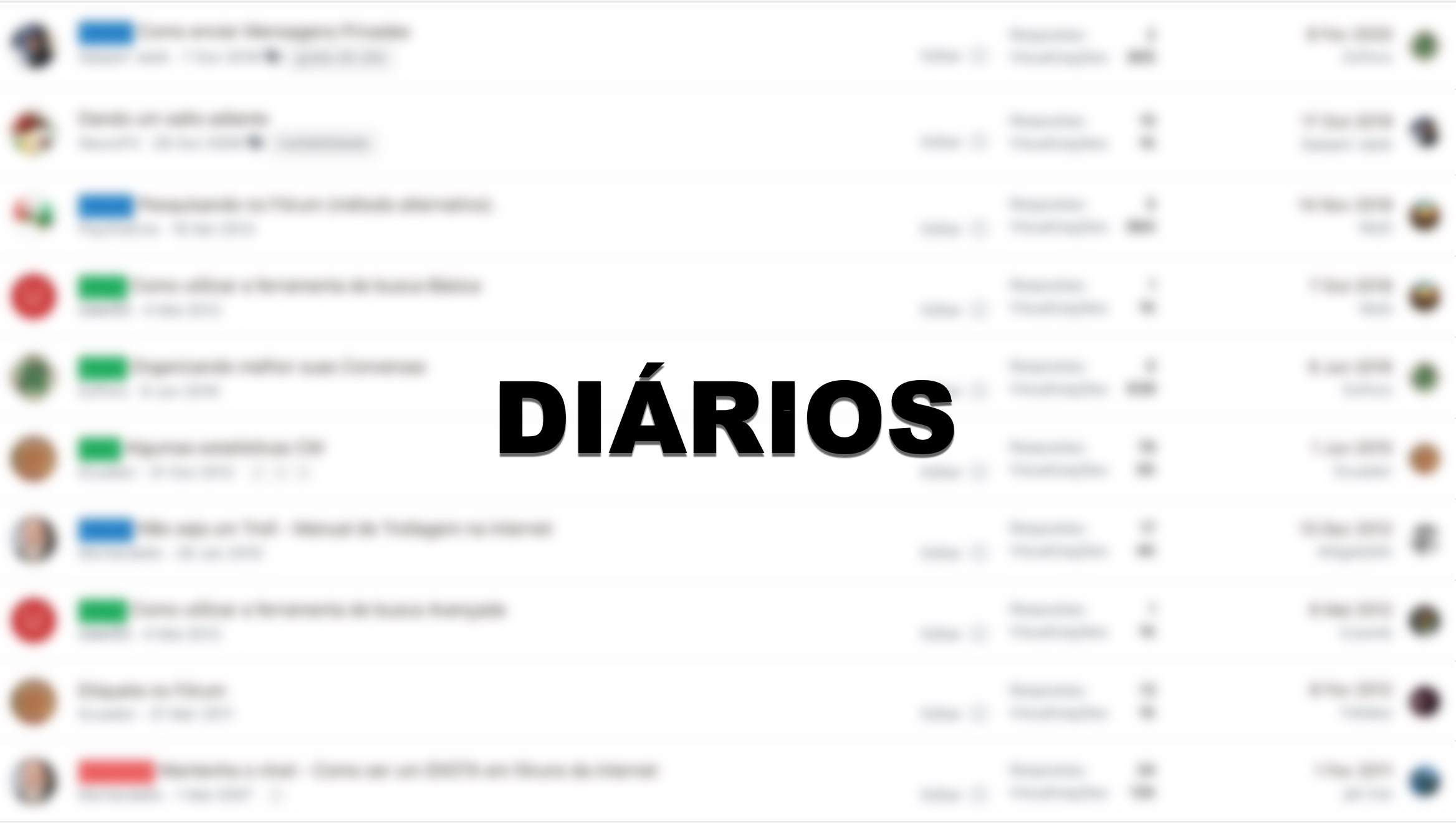 Artigo 'Adicionando e editando seu diário'