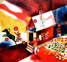 Marc Chagall - Burning House com nunber.jpg