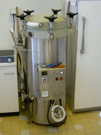 Autoclave, esterilização por calor seco - Forno de pasteur (MUFLA), Ester. meio de cultura celular
