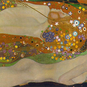 Gustav Klimt - Serpentes Aquáticas II (1904-1907)