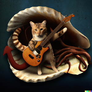 DALL·E 2022-10-06 09.53.05 - a shelhfish with a cat playing guitar inside of it photo realistic.png
