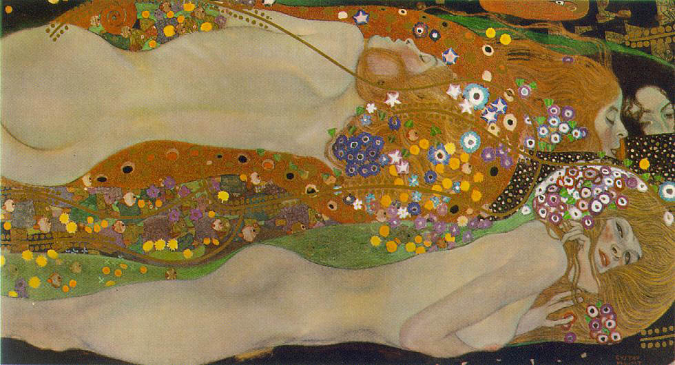 Gustav Klimt - Serpentes Aquáticas II (1904-1907)